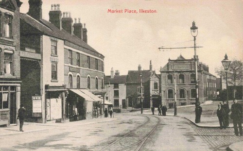 Ilkeston lower market place - market,