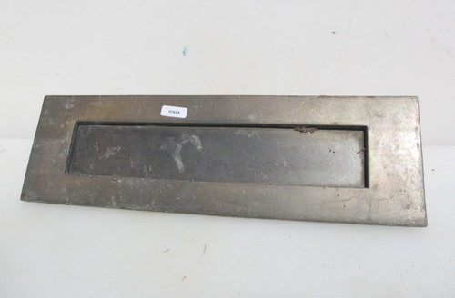 Large vintage brass letterbox - brass,