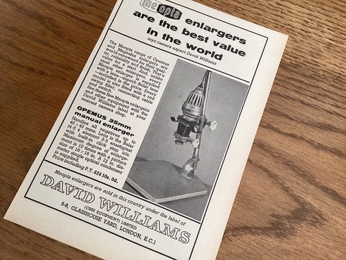 Advert meopta enlargers - advert,,