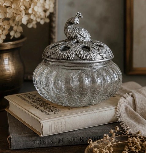 Vintage crackled glass - vintage,