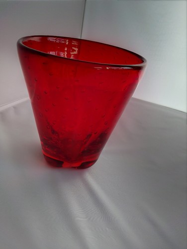Whitefriars glass ruby - ruby, red