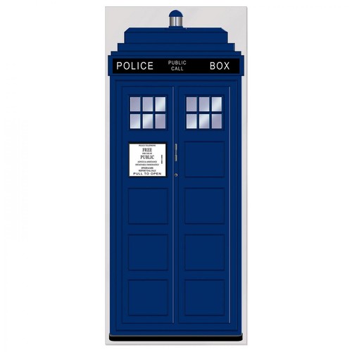 Police box door cover - police,