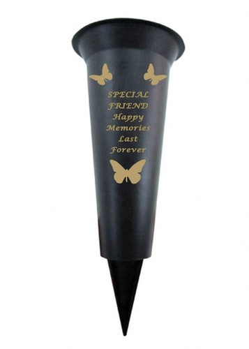 Friend graveside vase memorial - graveside,
