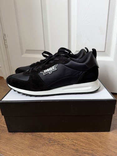 Dsquared2 black ds2 trainers - dsquared2,