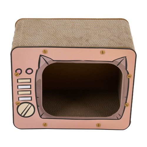 Shaped cat house - tv,