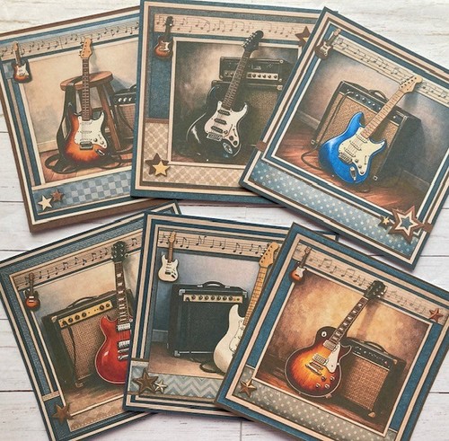 Guitar amp card toppers - &,