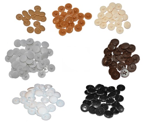 Plastic pozi screw cover - screw, caps