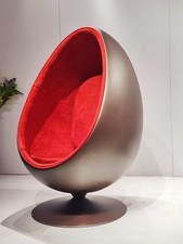 Pod egg chair - walnut, wood