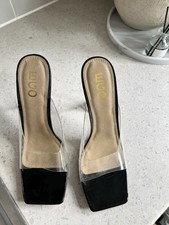 Brand New Ego Perspex Heels (black) Size 8 Never Been Worn. Out