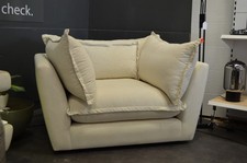 Sofa Club Chair Large Armchair Linen Fabric Dreamer Prototype Clearance Sale