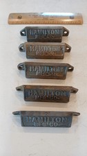 Five Hamilton Printers Cabinet