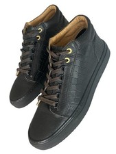 Men’s Android Homme Trainers Shoes Propulsion Mid Croc Embossed Leather U.K. 7