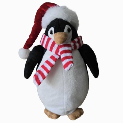 Santa penguin plush fabric - plush,