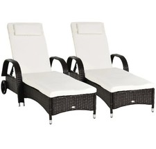 Rattan Sun Lounger Outdoor
