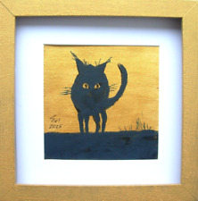 Black Cat 2 Framed Original