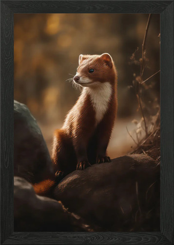 Adorable weasel framed - adorable,
