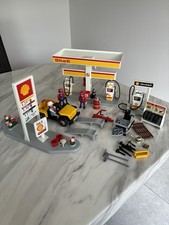 Playmobil Shell Petrol Station Garage 3437 Vintage Set