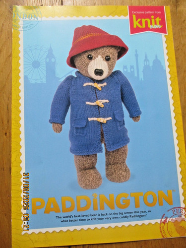 Paddington bear toy knitting - bear,