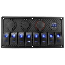 1224V 8 Gang Rocker Switch