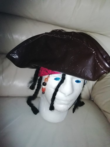 Leather vintage tricorn - leather,