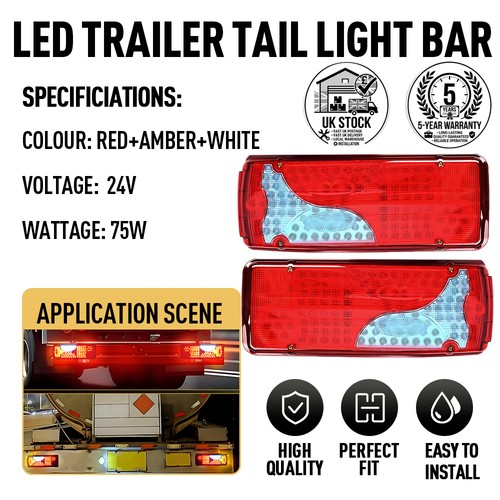 24v led rear tail lights - 2x,