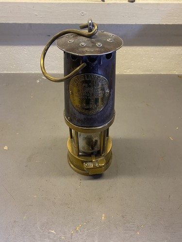 Vintage miners safety lamp - miners,