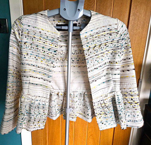 Zara white multicolour tweed - white,