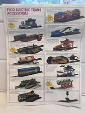 HO TRAINS VINTAGE  TYCO- 1985 COLOR BROCHURE W/TRAINS & ASSEMBLY INSTRUCTIONS