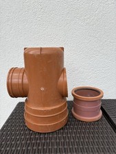A Component Of Drainage System. PVC Underground Drainage Junction Or Fitting