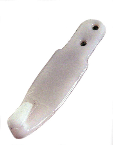 Seat belt retaining hook white - belt,