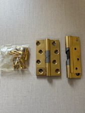 Falling Butt Hinges Polished Brass L/H (Pair) Old Worcester Parsons