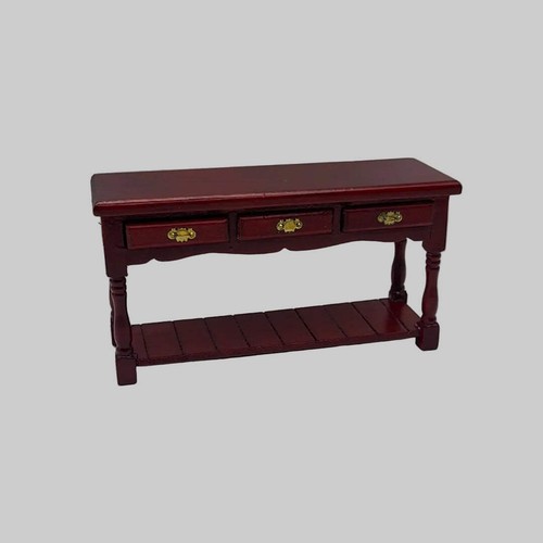 Dolls house mahogany sideboard - mahogany,