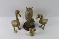 Vintage Brass Animal Birds Ornament Figures Of Various Style & Size 5080g