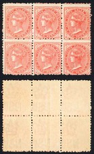 NSW SG223f 1d Orange Perf 11 x 12 Cat 66 pounds U/M BLOCK