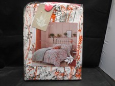 Clarissa Hulse. Prairie Single Bed Cover Set. Sun Burnt Orange. Machine Wash