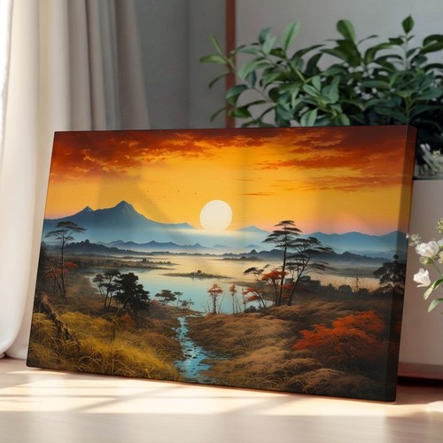 Japanese sunset landscape - japanese,