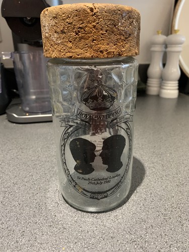 1981 royal wedding glass jar - royal,