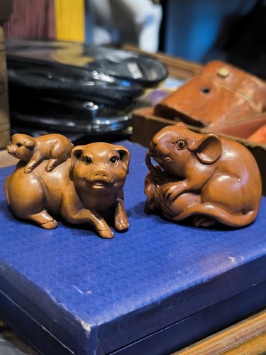 Vintage hand carved japanese - hand-carved,