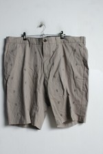 M&S Collection Mens Cactus Print Chino Shorts - Natural - Size W42 (VZ3)