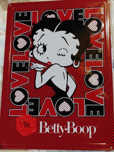 Tin sign betty boop wall - sign,