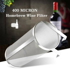 Stainless Steel Hop Spider Mesh 400 Micron Homemade Brew Wine Beer Filter w/Hook