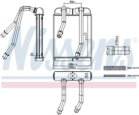 707227 nissens heat exchanger - 707227,