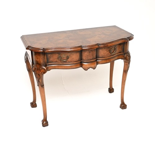 Antique burr walnut console - burr, /