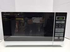 Sharp R372WM 25L 900W Solo Microwave - Touch Control, 11 Power Levels - White