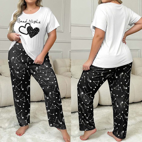 2pcs lady summer pajamas - lady, set