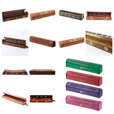 WOODEN INCENSE STICK CONE HOLDER JOSS INSENCE ASH CATCHER FREE CONES OR STICKS