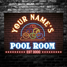 PERSONALISED Pool Room Sign