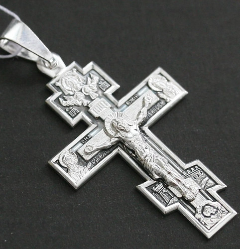 Greek orthodox cross silver - greek,