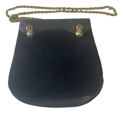 Gucci vintage navy - suede, and