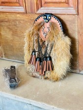 Scottish stag head fur sporran